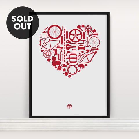Bike,Love,-,Screen,Print,Screenprint, Screen Print, Bike, Cycle, Bike Love