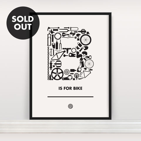 B,is,for,Bike,-,Screen,Print,Screenprint, Screen Print, Bike, Cycle, B is for Bike