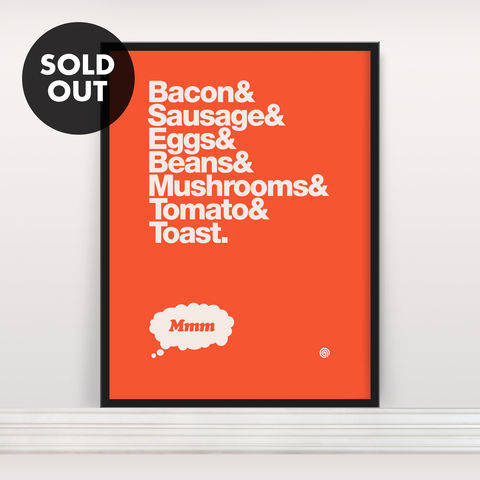 Bacon,&,Eggs,-,Screen,Print