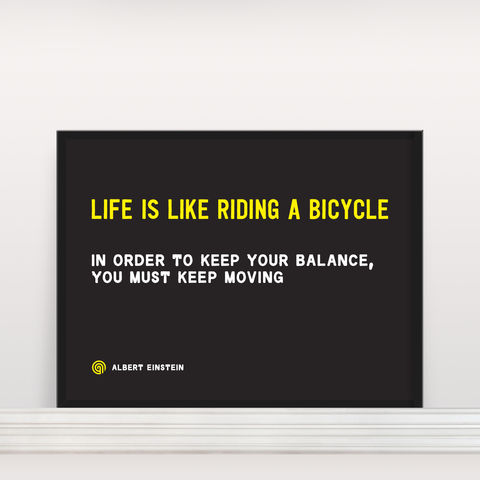 Life,is,-,Screen,Print,Screen Print, Typographic Poster, Life is, Albert Einstein