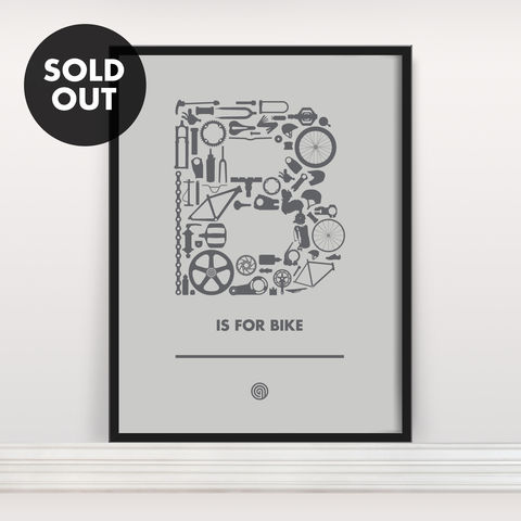 B,is,for,Bike,-,Screen,Print,Edition,3,Screenprint, Screen Print, Bike, Cycle, B is for Bike