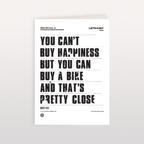 You,Can't,Buy,Happiness,120x170mm,-,Greeting,Card,You Can't Buy Happiness, Greeting Card, Anthony Oram