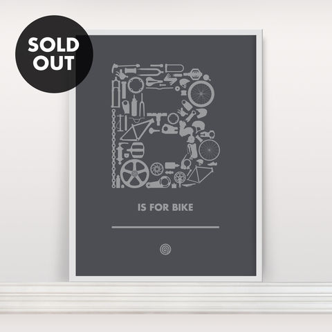 B,is,for,Bike,-,Screen,Print,Edition,2,Screenprint, Screen Print, Bike, Cycle, B is for Bike
