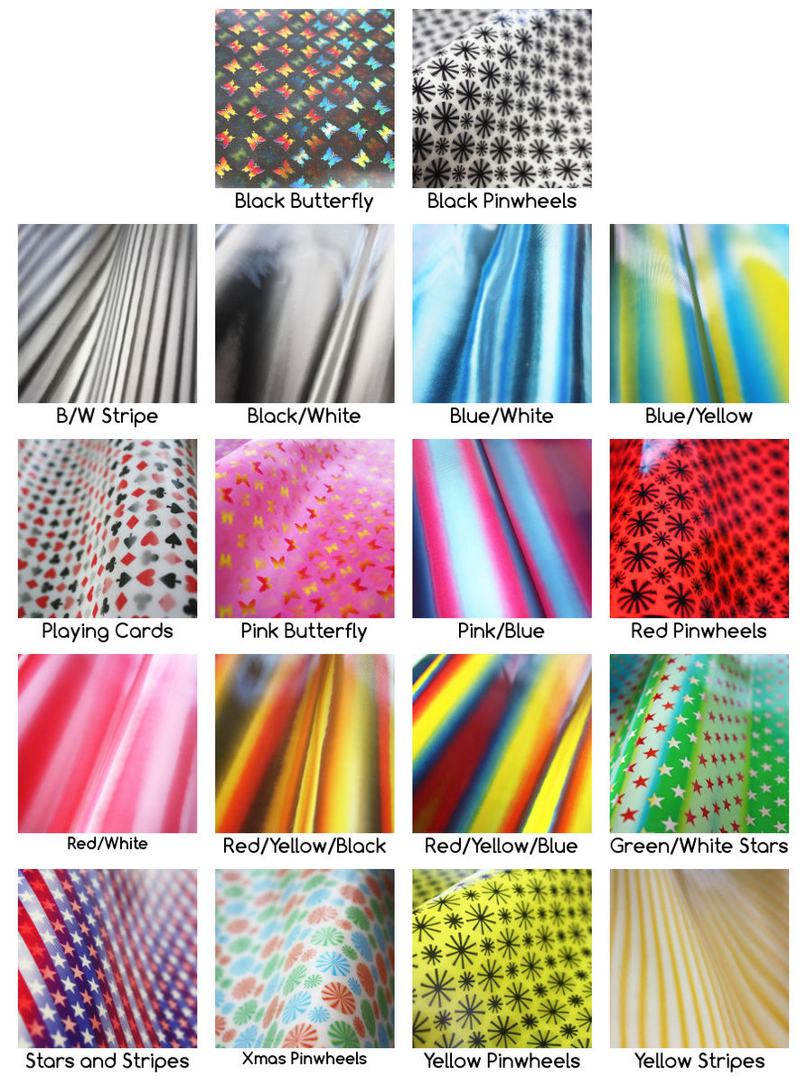 Lenticular Fabric Bow, Headband or Clip, Various Colours and Designs