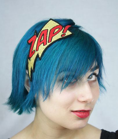 ZAP,Comic,Book,Headband,headband, comic accessories, funky headband