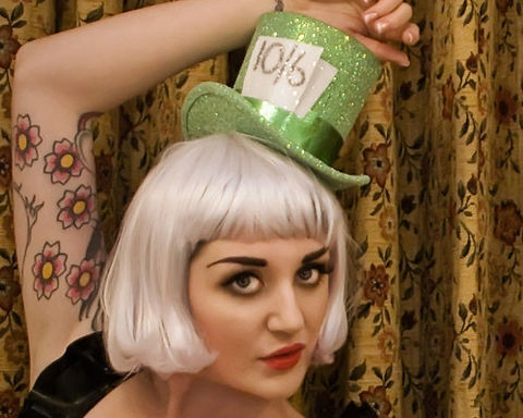 Mad,Hatter,Top,Hat,,Pastel,Green,Alice,in,Wonderland,Hat,Accessories,Women,top_hat,burlesque_hat,theatrical_hat,vintage_style,women,janinebasil,burlesque_top_hat,mini_top_hat,mad_hatter_top_hat,alice_in_wonderland,green_top_hat,pastel_green,glitter,pink_glitter,buckram,elastic,wire
