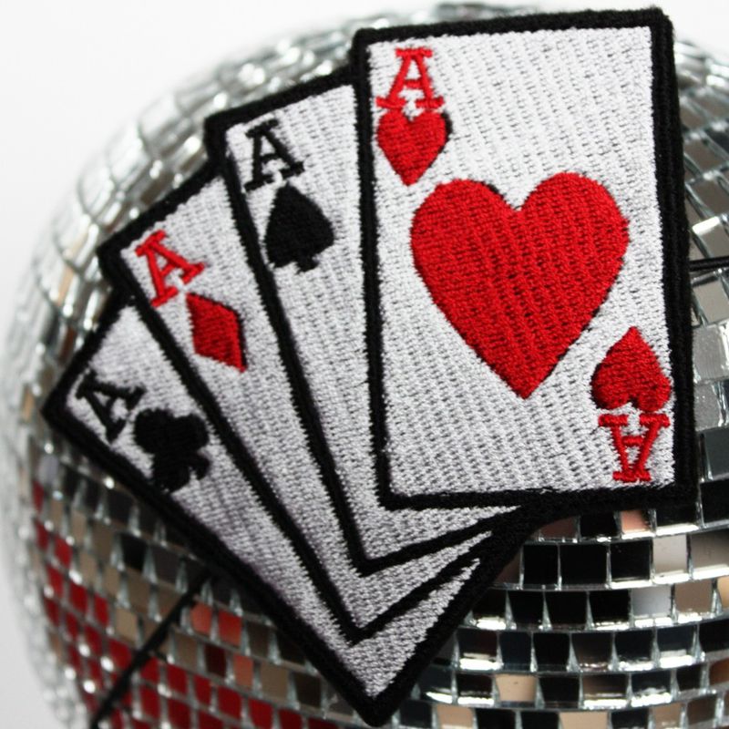 Aces Headband, Playing Cards, Poker Tattoo, Adult Headband, Rockabilly