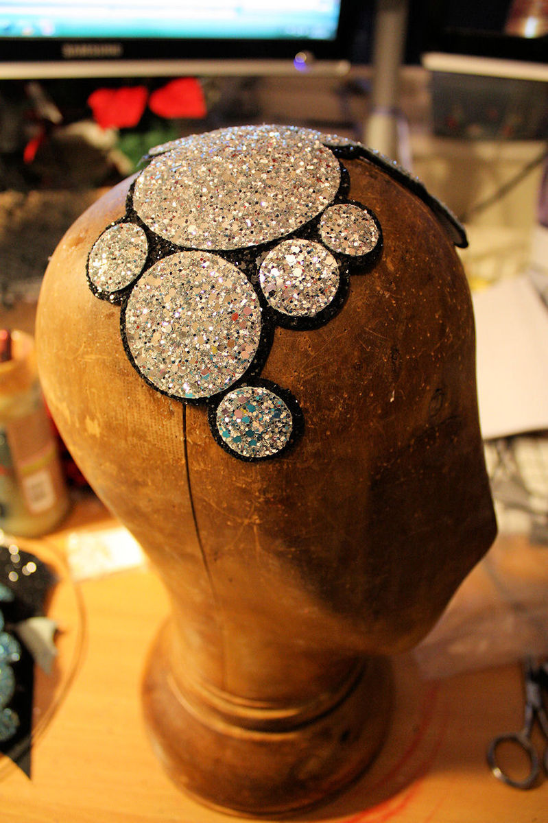 Spot Skullcap Half Hat, Glitter, Your Choice of Colours Janine Basil
