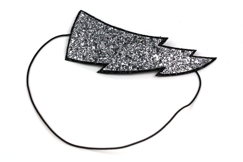 Lightning Bolt Glitter Headband, Various Colours - product images  of 