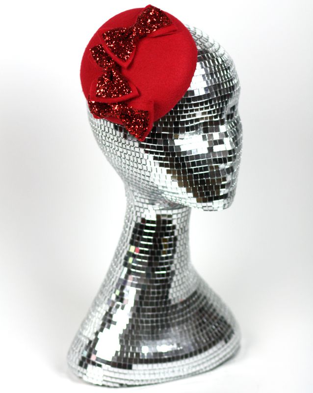 Triple Bow Hat, Glitter Bows, Various Colours - product images  of 
