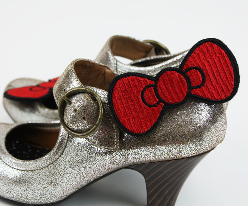 Bow Shoe Clips, Cute Bow - product images  of 