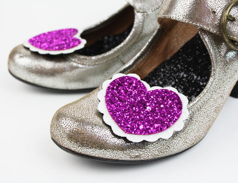 Glitter Heart Shoe Clips - product images  of 