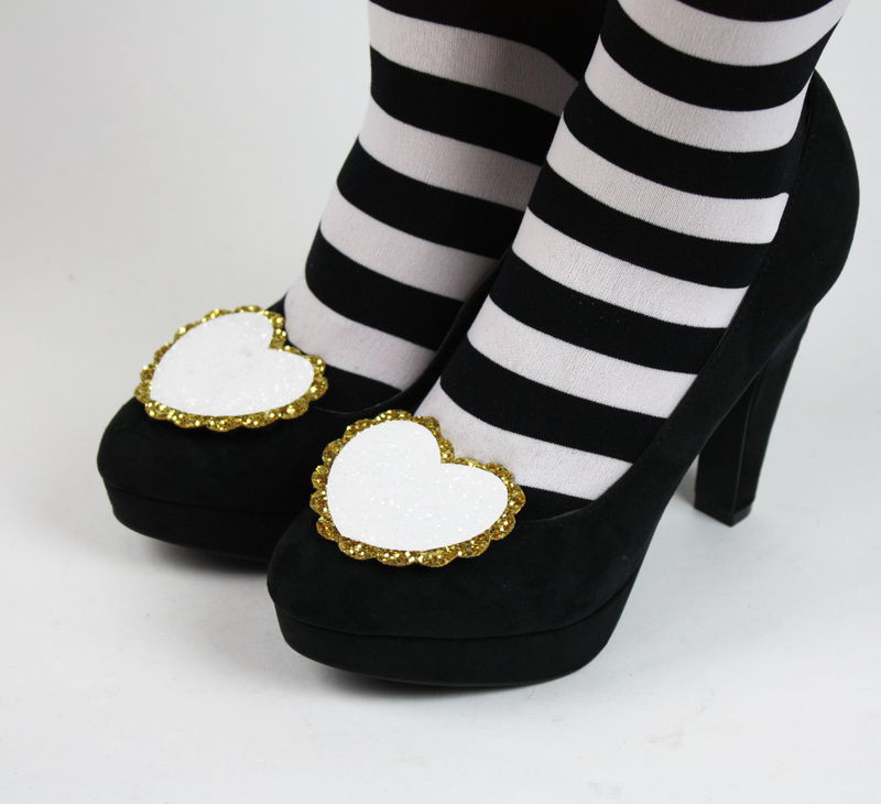 Glitter Heart Shoe Clips - product images  of 