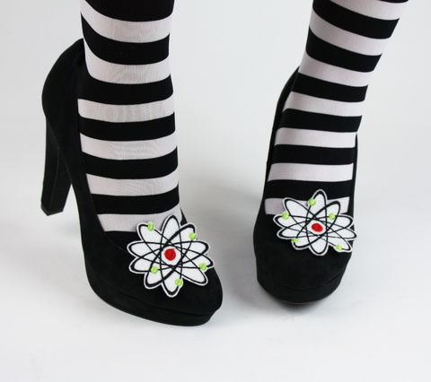 Geek,Atom,Shoe,Clips,,Boron,shoe clips, geek, cute