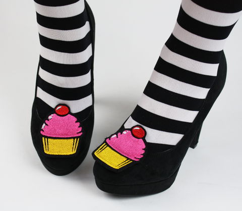 Cupcake,Shoe,Clips,,Kawaii,Clips,shoe clips, geek, cute