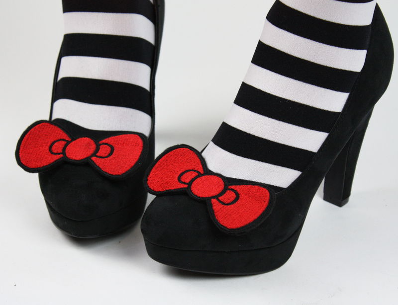 Bow Shoe Clips, Cute Bow - product images  of 
