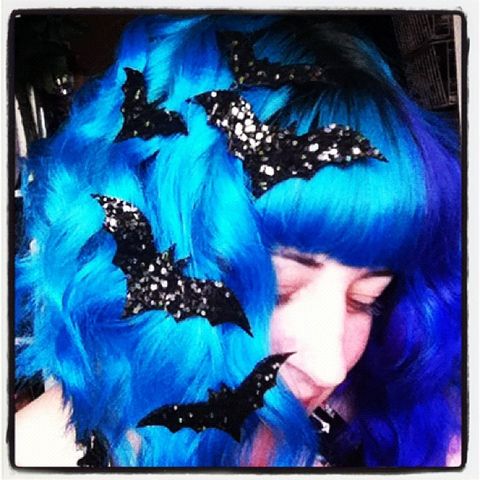 Bat,Hair,Adornments,,Halloween,Accessory,,Glitter,stars hair accessories, glitter, halloween, halloween accessories