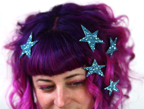 Star,Hair,Adornments,,Accessory,,Glitter,stars hair accessories, glitter, halloween, halloween accessories