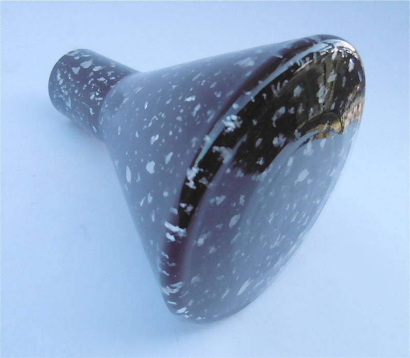 Vintage Black Crystal Vase Black Vase Kurata Vase Black White Vase