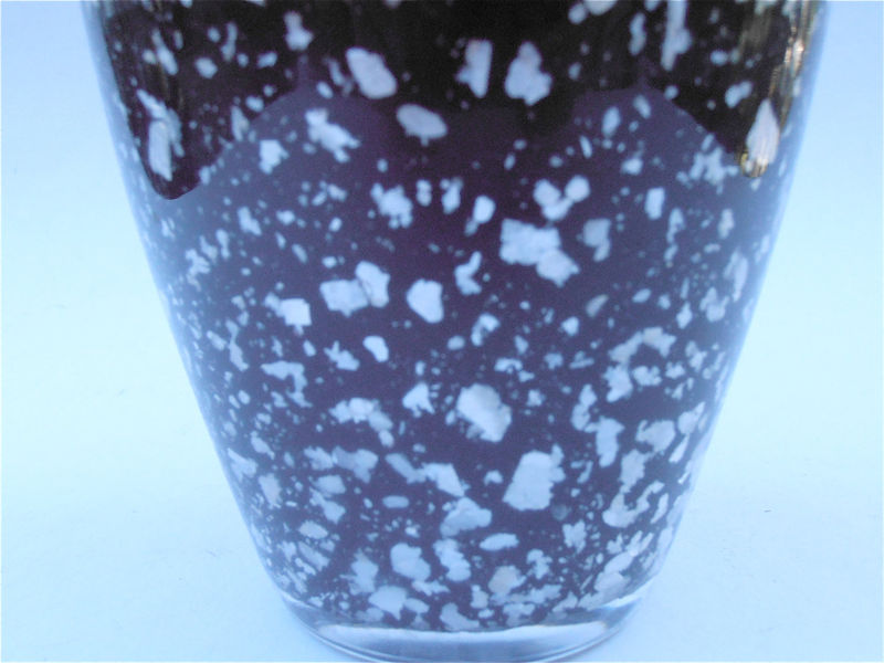 Vintage Flower Vase Black Crystal Vase Vtg Kurata Crystal Mikasa