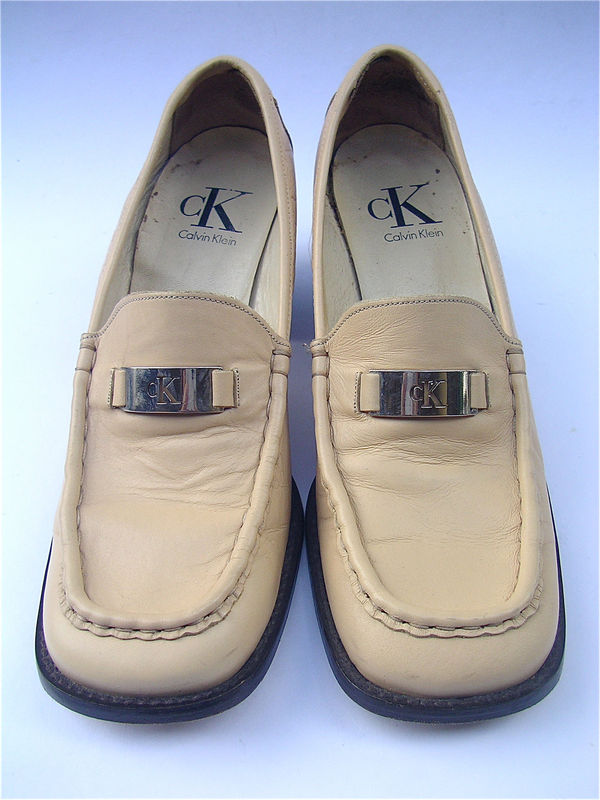 calvin klein beige shoes
