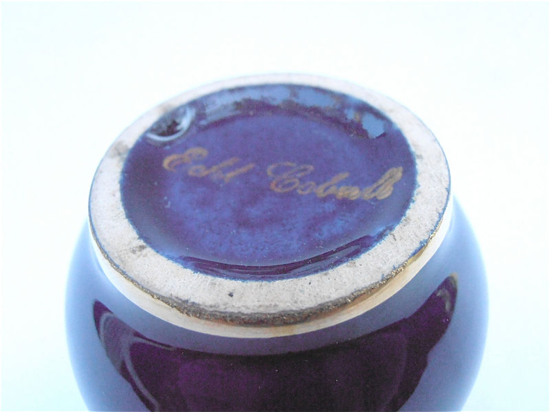 Vintage Blue Bavaria Miniature Vase Echt Cobalt Vintage Mini Blue Vase