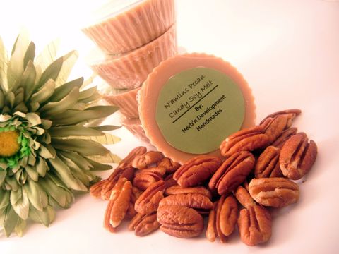 N'awlins,Pecan,Candy,Soy,Melt,Candles,Scented,Aromatherapy,tart,tea_light,travel,soy,vegan,cinnamon,vanilla,spicy,praline_pecan,herbndevelopment,herbn_development,new_orleans,soy_wax,fragrance_oil,colorant