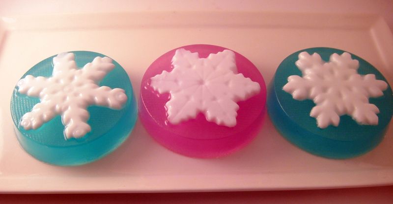 Falling Snowflakes Glycerin Soap - product images  of 