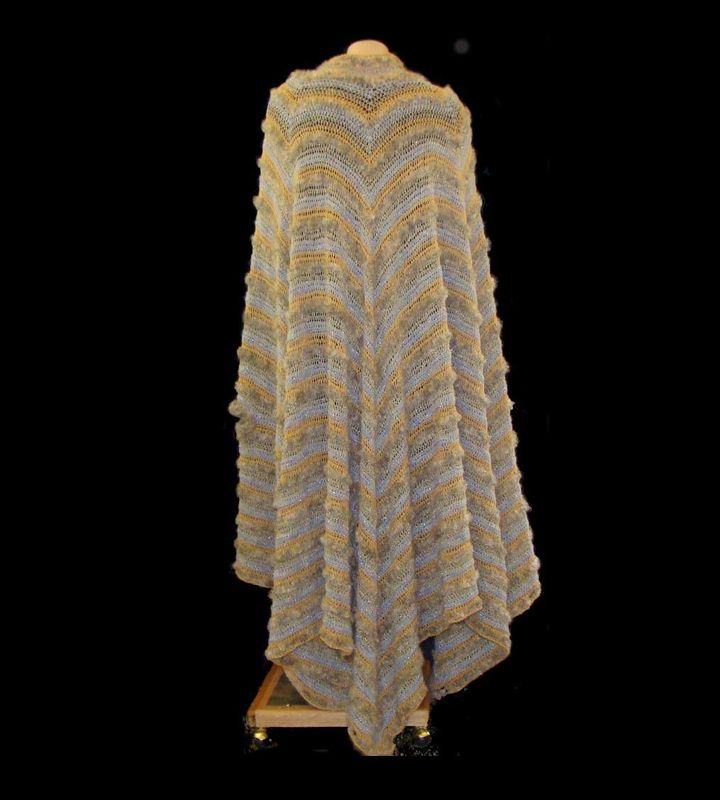 Plus Size Cape,  Formal Evening Cape Size 1X, Plus Size Crocheted Cape, Evening Wrap - product images  of 