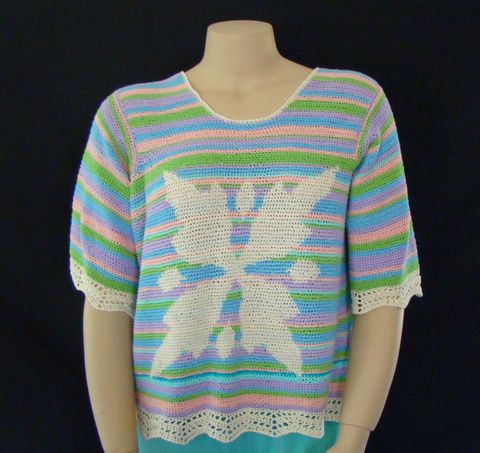 Plus,Size,Top,,Summer,Top,XL,,XXL,1X,,Short,Sleeve,plus size top,top plus size, handmade, designer, junior plus size, cotton,bamboo,pullover,pastel,tapestry crochet.summer top,lightweight top,knit top,crocheted top,short sleeve top