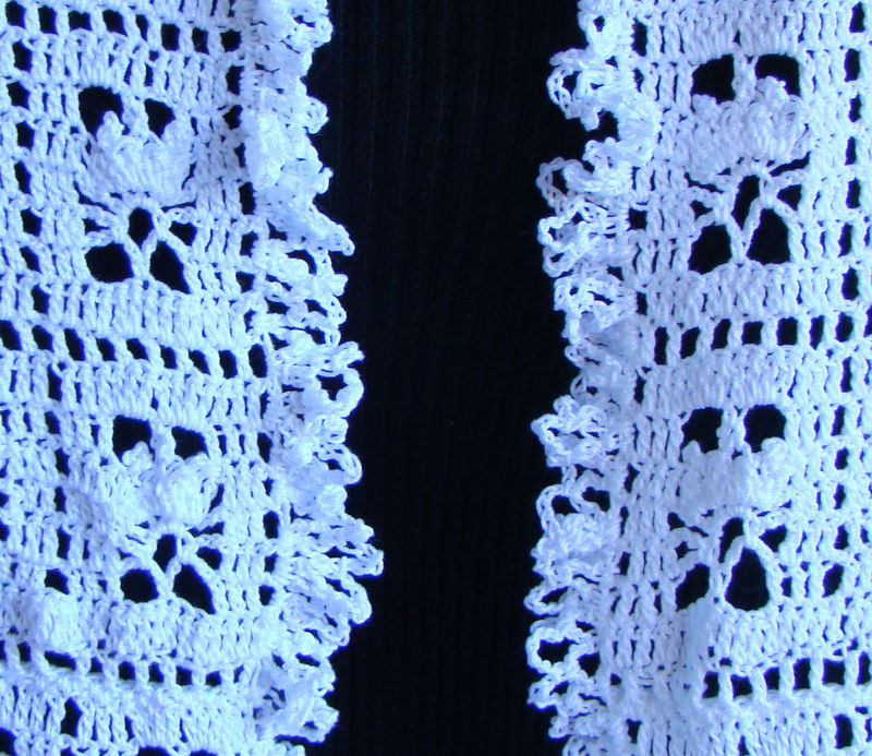 Plus Size Lace Cardigan,  Hand Crocheted Lace Cardigan,  4X 5X, Plus Size Wedding - product images  of 