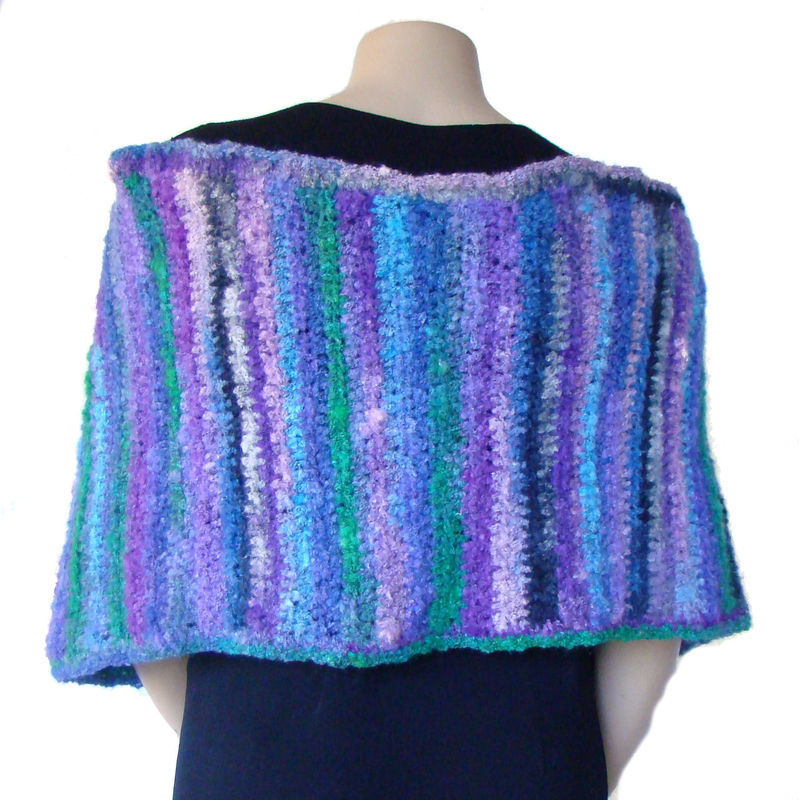 Plus Size Shawl Wrap, Plus Size Wool Shawl, Crochet Shawl 1X 2X 3X - product images  of 