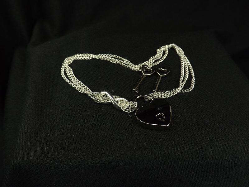 Locking Anklet Infinity Ankle Bracelet Heart Lock Anklet body jewelry Infinty Anklet bdsm gift