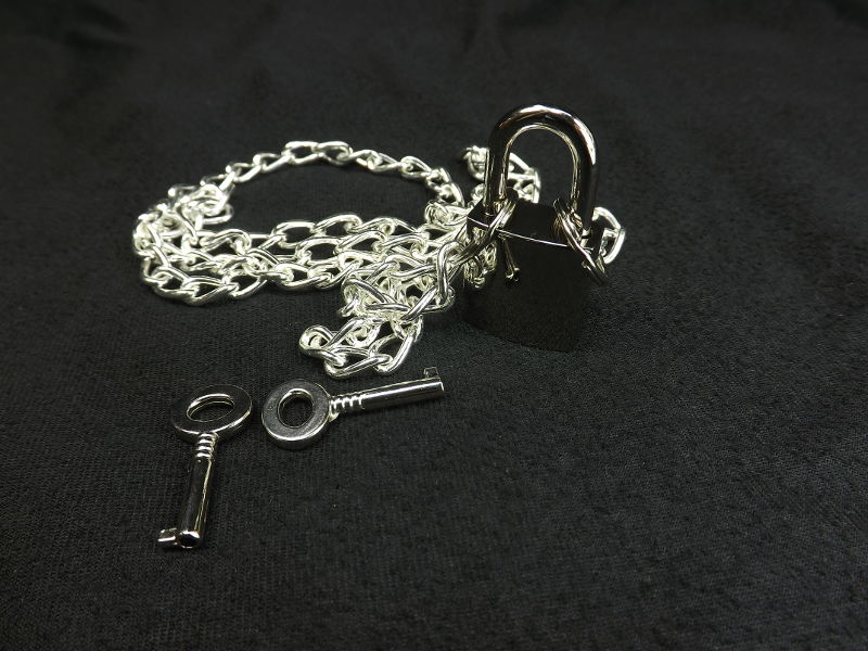 Locking Belly Chain Bdsm Jewelry Steel Belly chain with chrome lock