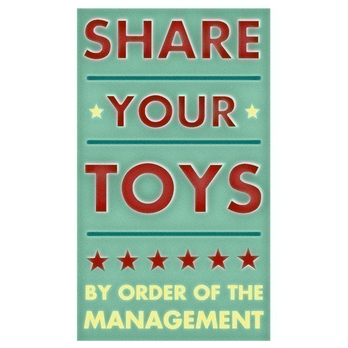 Playroom Rules Share Your Toys Print 10 8 X 18 Kids Wall Art Artwork Prints Room For