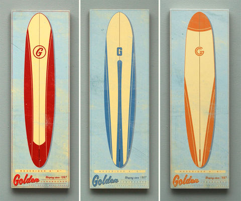 Surf,Art,Longboard,Wall,Box,-,Pick,the,Board,6,in,x,18,surf_art,longboard,surfing,surfboard,illustration,print,digital,john_w_golden
