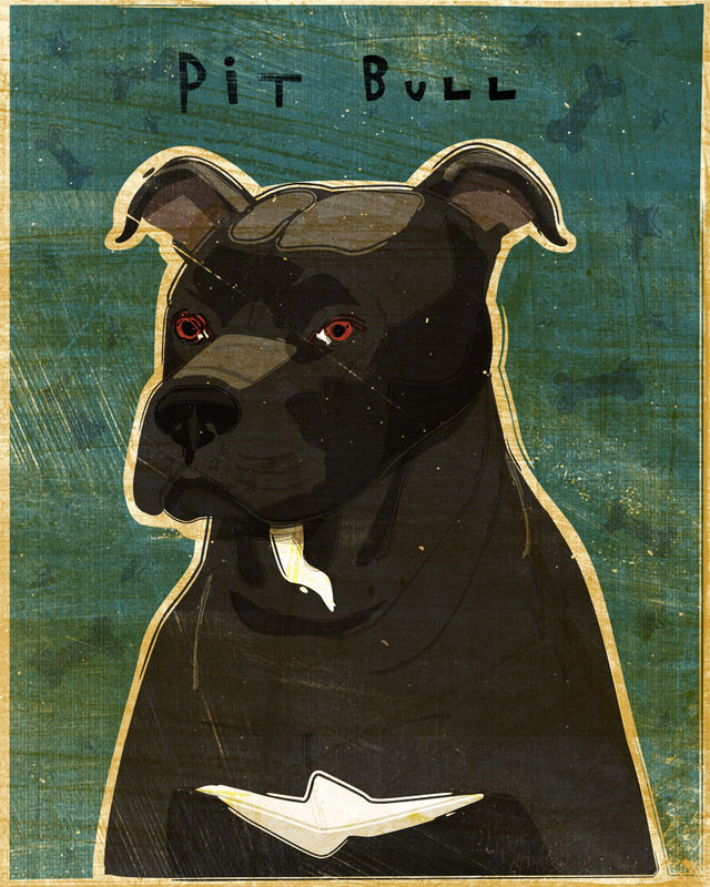 American Pit Bull Terrier Print - Various Colors  - product images  of 