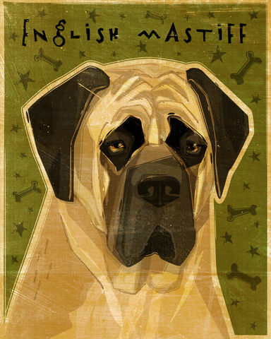 English,Mastiff,Print,-,Various,Colors,Art,Illustration,digital,whimsical,cute,dog,animal,english_mastiff,brindle,fawn,paper,ink