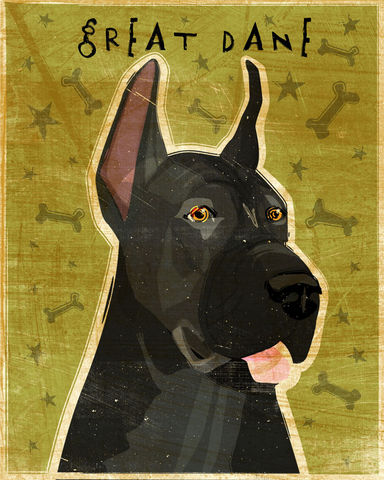 Great,Dane,Print,-,Various,Colors,Art,Illustration,digital,whimsical,cute,dog,animals,animal,great_dane,paper,ink