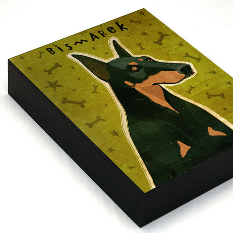Personalized,Dog,Art,Box,-,Doberman,with,Your,Dog's,Name,Mounted,Print,Various,Sizes,Illustration,Digital,wood,reproduction,print,mounted,dog_art,art_box,dog_art_box,paper,ink,glue,sealer,doberman