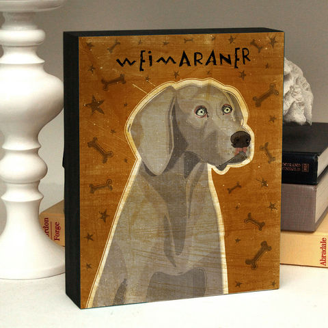 Dog,Art,Box,-,Weimaraner,Mounted,Print,Various,Sizes,Illustration,Digital,wood,reproduction,print,mounted,dog_art,art_box,dog_art_box,paper,ink,glue,sealer,weimaraner