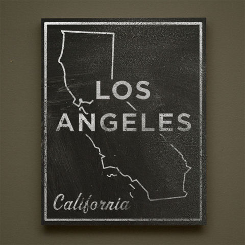 Los,Angeles,City,State,Art,Box,-,11,in,x,14,LA,Print,Chalkboard,Custom,Print,,California,Chalkboard Art, Los Angeles Art, City Print, Vintage Look Art, Minimalist Art, Typography Art, Honeymoon Gift, United States Cities, Dorm Room Art, Living Room Office, Wedding Gift, Custom State Print, California State Art