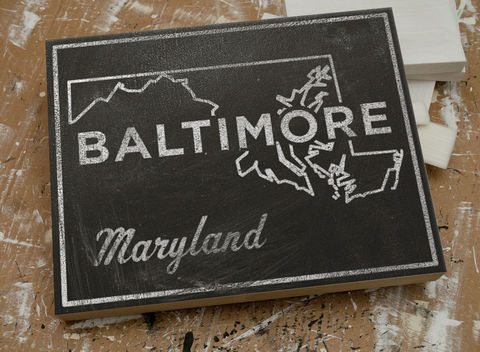 Baltimore,City,State,Art,Box,-,11,in,x,14,Print,Chalkboard,Custom,Print,,Maryland,Chalkboard Art, Baltimore Art, City Print, Vintage Look Art, Minimalist Art, Typography Art, Honeymoon Gift, United States Cities, Dorm Room Art, Living Room Office, Wedding Gift, Custom State Print, Maryland State Art