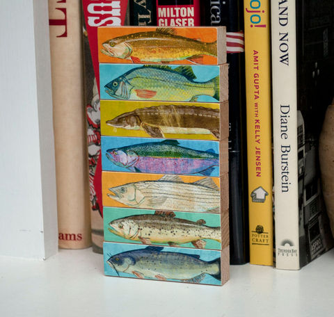 Fish,Art,-,Sticks,Freshwater,Block,Set,of,7,Coastal,Beach,Decor,House,Fathers,Day,Gift,for,Dad,Print,Digital,Fathers_Day_Gift,Beach_Home_Decor,Beach_House_Art,Fish_Gifts,Wood_Art_Block,Fisherman_Gift,Fish_Decor,Coastal_Beach_Decor,Coastal_Art,Gift_For_Dad,Freshwater_Fish_Art,Dad_Gift,paper,ink,wood,glue,sealer