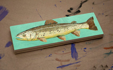 Freshwater,Fish,Art,Series,Medium,Block,-,Brown,Trout,Print,9,in,x,3,Wall,Decor,Fisherman,Gift,Fathers,Day,for,Dad,Digital,Wood_Art_Block,Fish_Art_On_Wood,Fish_Wall_Decor,Fish_Wall_Art,Fish_Wall_Hanging,Fish_Illustration,Fish_Artwork,Freshwater_Fish_Art,Fathers_Day_Gift,Gift_For_Dad,Dad_Gift,Trout_Art_Print,brown_trout_art,wood,paper,ink,glue,sealer
