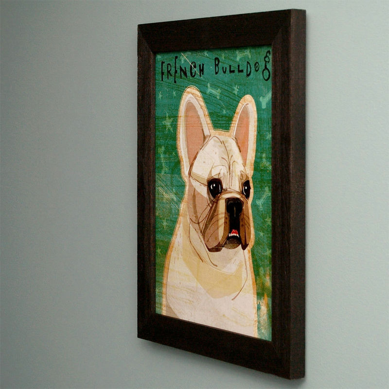 Dog Art Framed Panel Print Pick Your Pooch 11 in x 14 in Whimsical