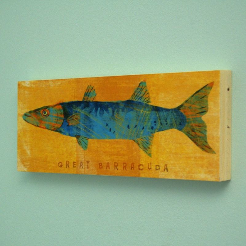 Saltwater Fish Series Large Art Block - Pick the Print - 4 in x 11 in - product images  of 
