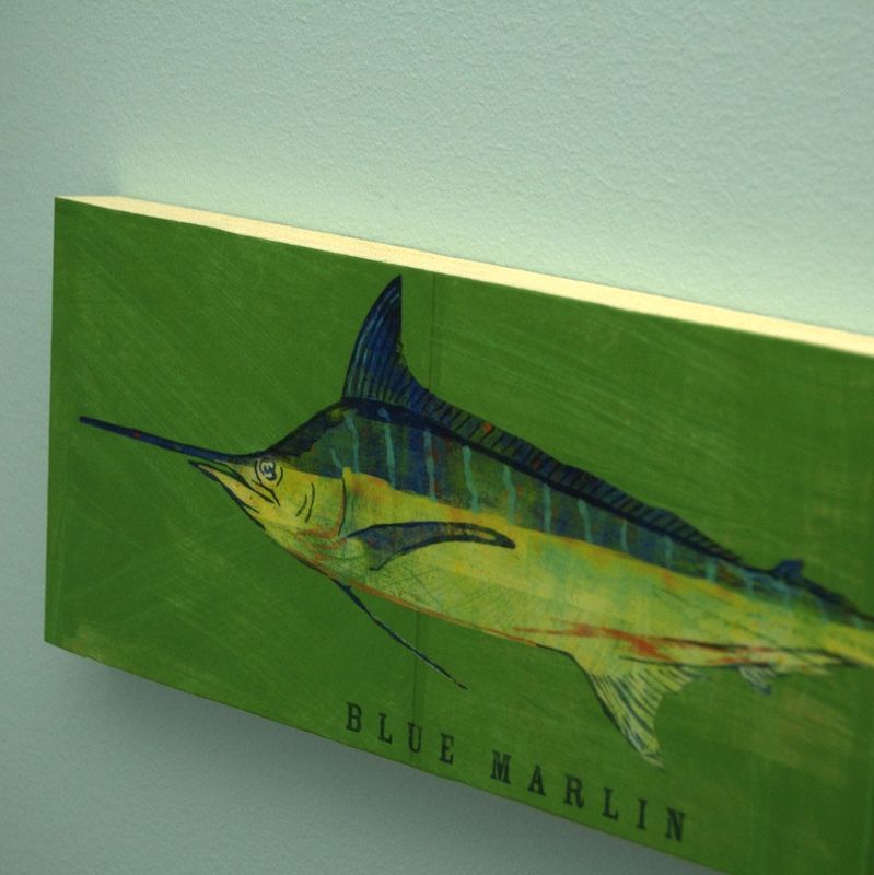 Saltwater Fish Series Large Art Block - Pick the Print - 4 in x 11 in - product images  of 