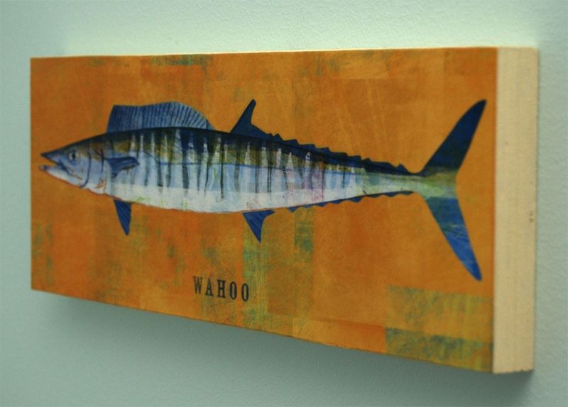 Saltwater Fish Series Large Art Block - Pick the Print - 4 in x 11 in - product images  of 