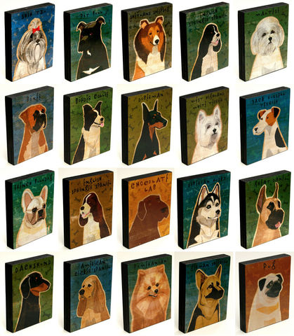 Dog,Series,Art,Block,-,Pick,the,Print,4,in,x,5,Illustration,Digital,wood,block,dog,breed,animal,fathers_day,dad,gift,glue,paper,ink,sealer